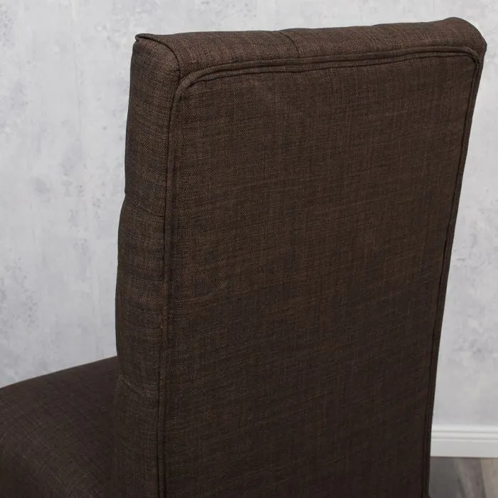 Stuhl PARIS Leinenbezug Brown