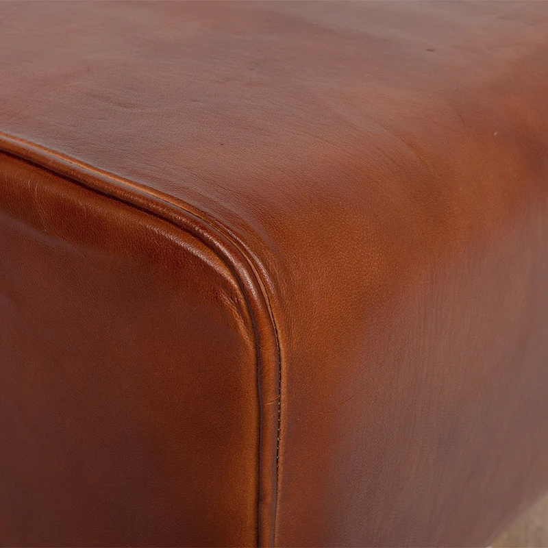 Leder Bank MAXIMO Cognac ca.120cm Turnbock Sitzbank