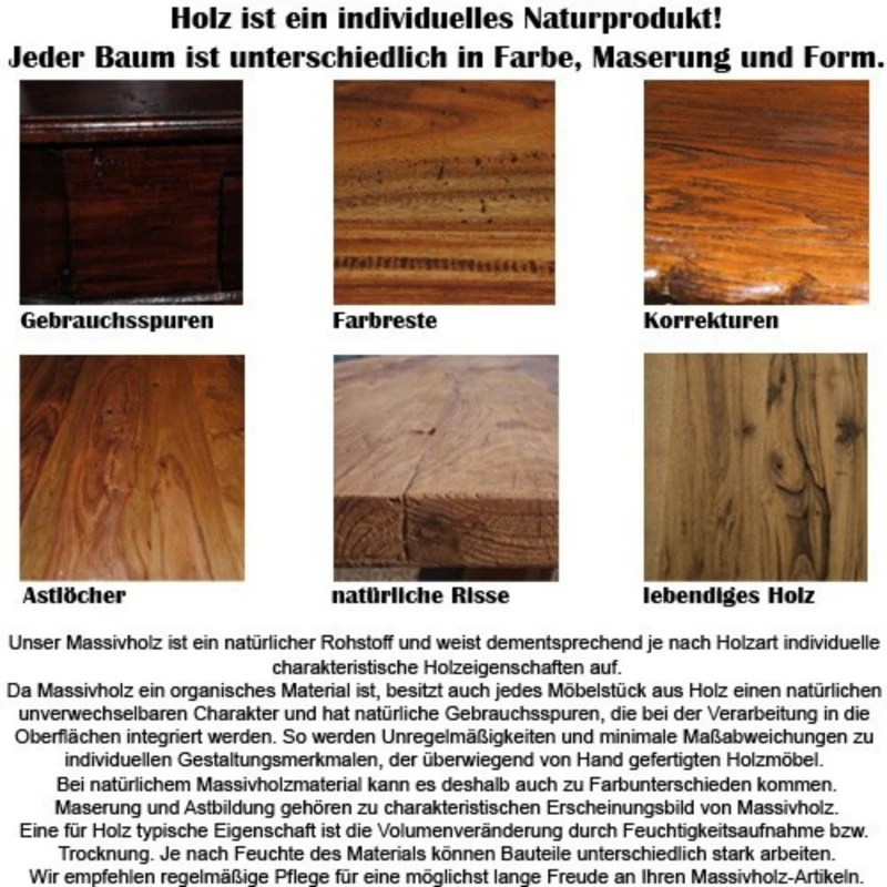 Runder Massivholz Esstisch ARTE 120cm taupe Mangoholz Esszimmerl