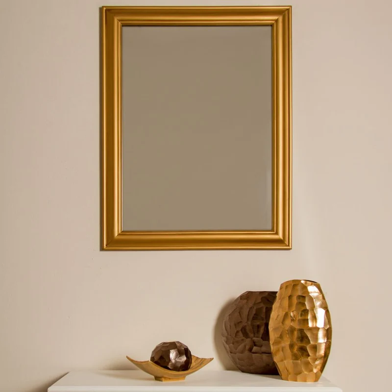 Vintage Spiegel FONDA Gold-Antik 82x62cm Facettenschliff