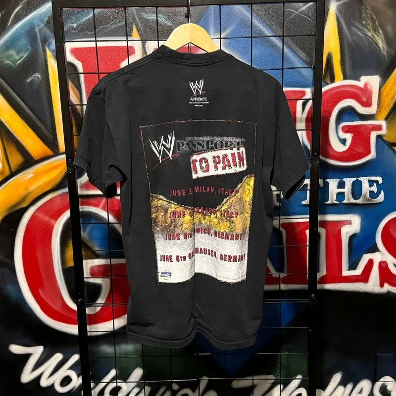 2004 WWE Passport To Pain Tour Tee