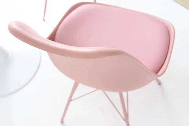 4er Set Design-Klassiker Stuhl NORWAY rosa