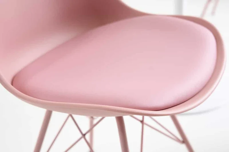 4er Set Design-Klassiker Stuhl NORWAY rosa