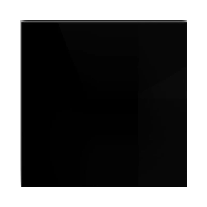 Glasplatte TERRY 60x60cm schwarz 8mm quadratisch gehärtetes Glas