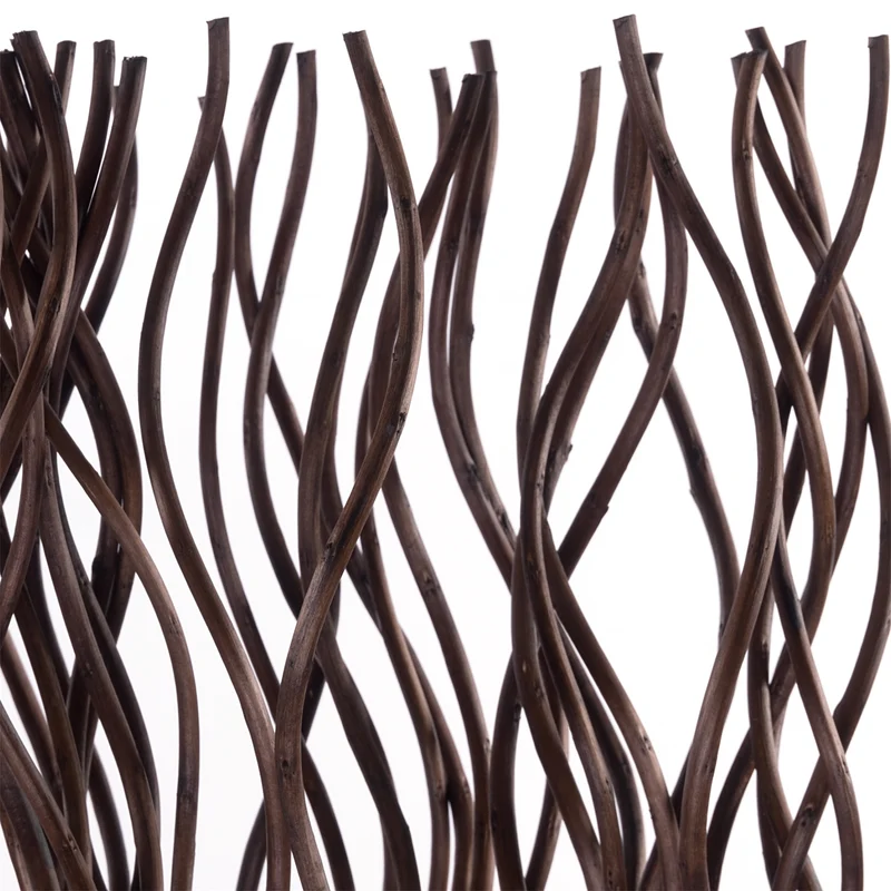 RAUMTEILER "KINKI" | Weidenholz, 110x70 cm | Zweige Paravent | Farbe: braun