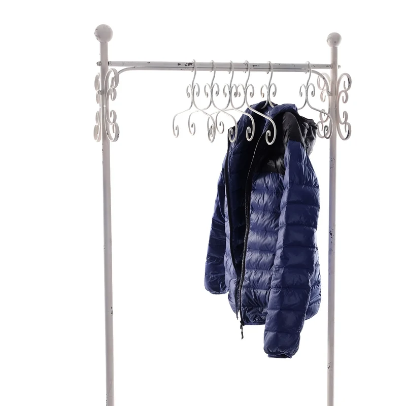 1 KLEIDERBÜGEL "AMELIE" | Metall, weiß, 41 cm | Kleiderhaken
