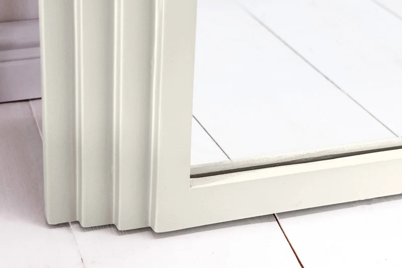 Design Rundbogen Spiegel 160x80cm FORMOSA weiss Wandspiegel