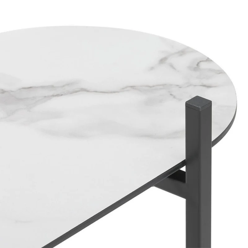 Moderne Design Konsole MARMOL-Plus 100cm weiss Marmor-Optik
