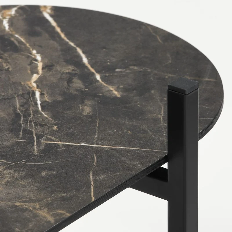 Moderne Design Konsole MARMOL-Plus 100cm schwarz Marmor-Optik