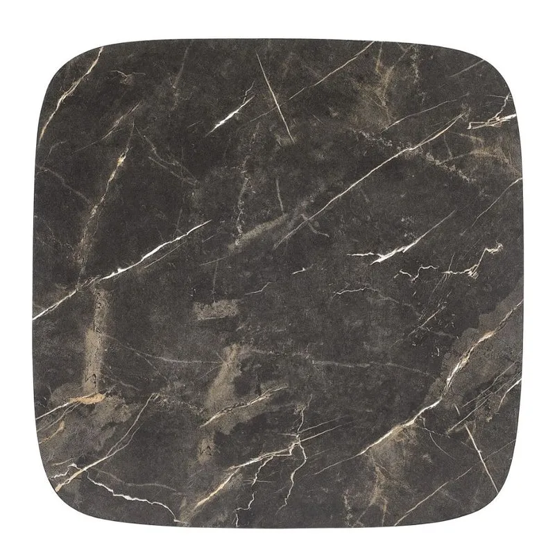 Design Beistelltisch MARMOL 55cm schwarz moderne Marmor-Optik