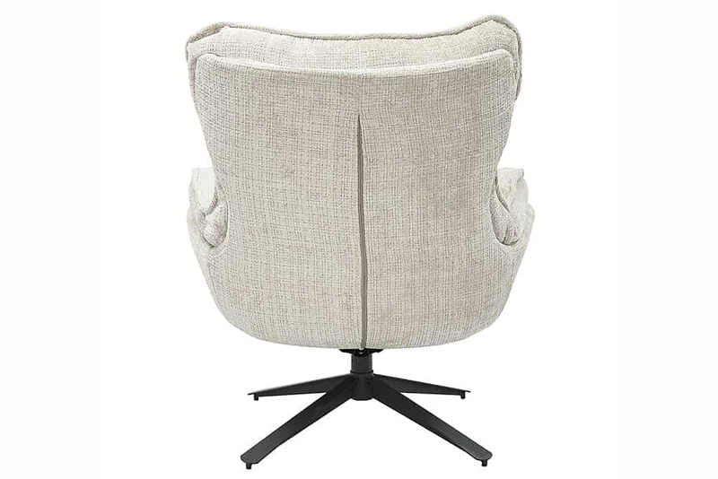 Drehbarer Loungesessel HEAVEN champagner-beige Strukturstoff