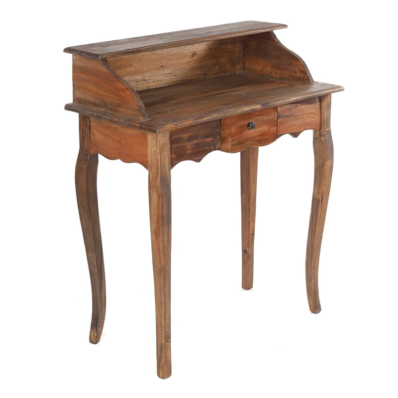 MASSIVHOLZ SEKRETÄR NAPOLEON 92x80cm(HxB) | Massivholz Schreibtisch | Farbe: 02 hellbraun