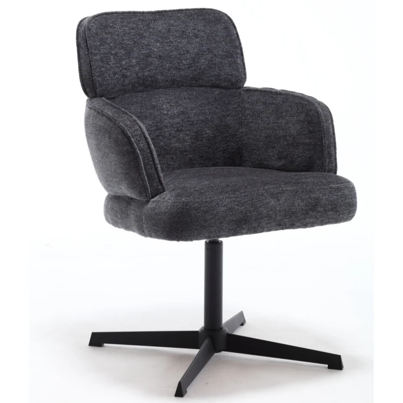 Exklusives 2er-Set Hochlehner Drehstuhl 360° MASSIMO anthrazit