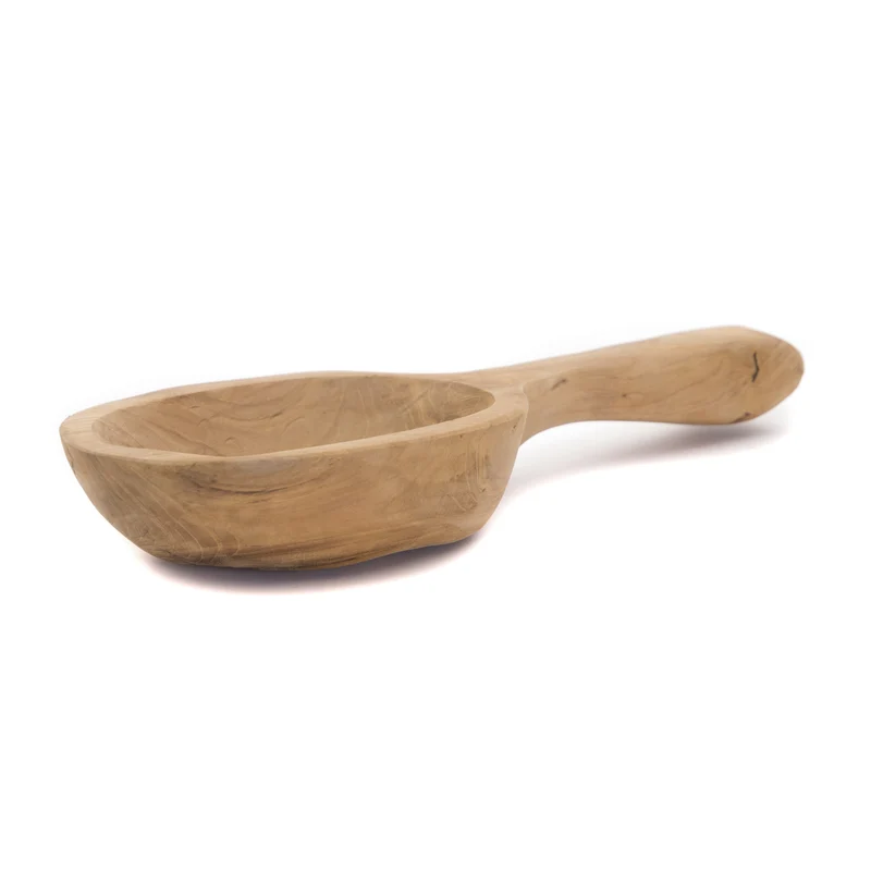 TEAK SCHALE "SCOOP" | Teakholz | Wurzelholzschale Kellenform