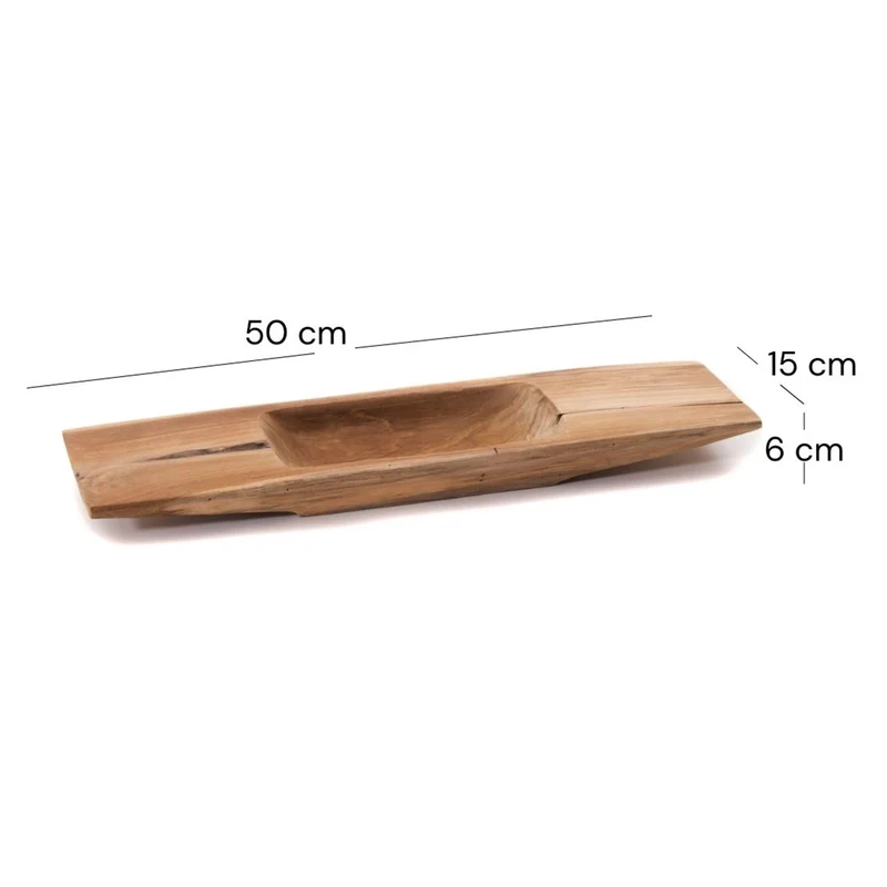 TEAKHOLZ SCHALE "BARCO 50" | Teak | Holz Tablett