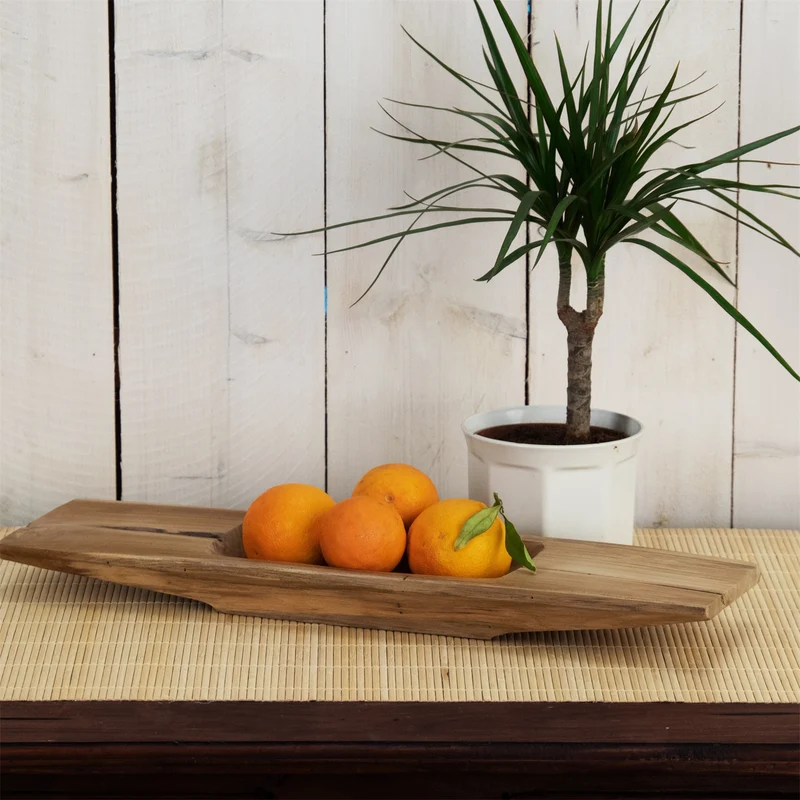 TEAKHOLZ SCHALE "BARCO 50" | Teak | Holz Tablett