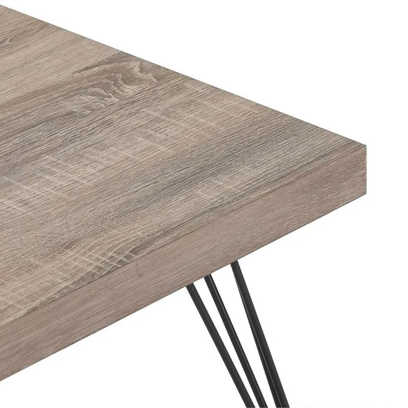 Design Konsole GRIGIO 110cm hellgrau Eichen-Optik Metallgestell