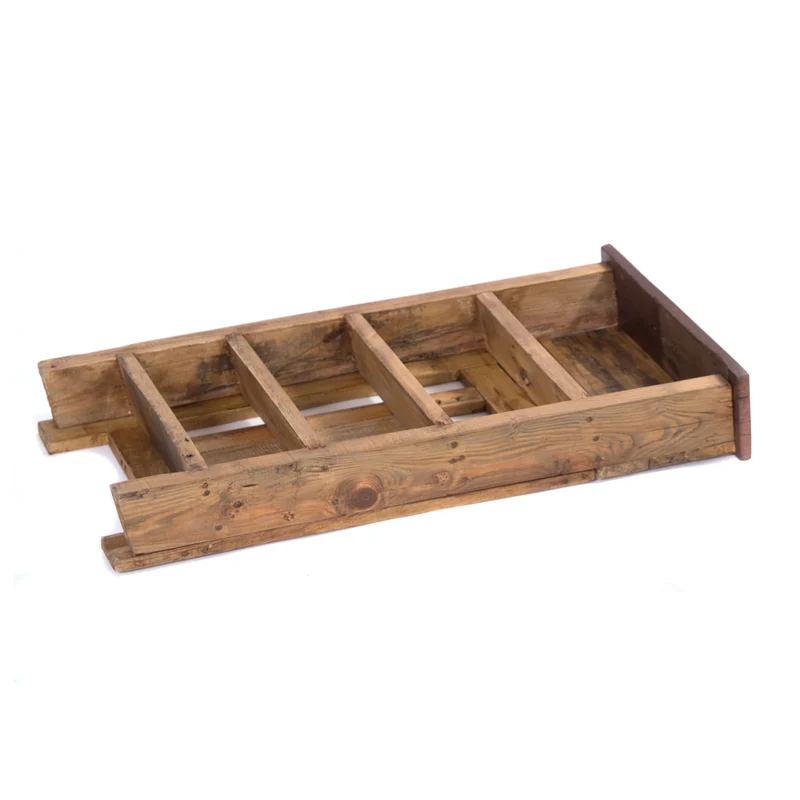PFLANZENREGAL "FLORES" | Mahagoni & Teak, 80 cm | Blumenleiter