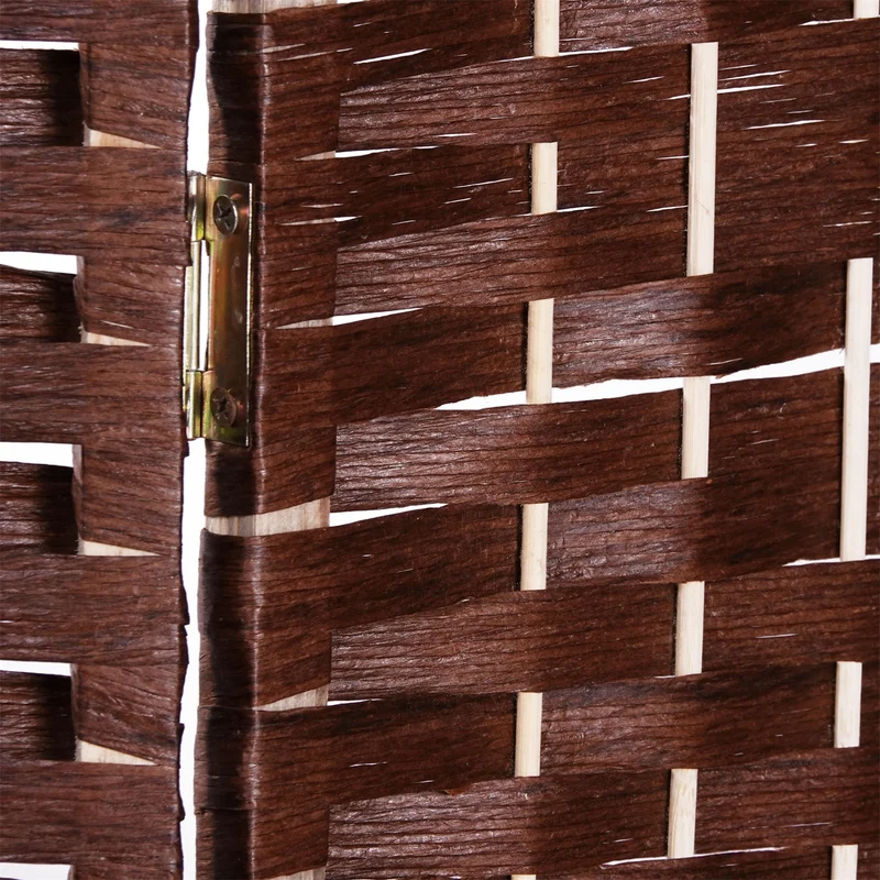 RAUMTEILER "QUINN" | Holz, 168x120cm | Natur Paravent | Farbe: hellbraun