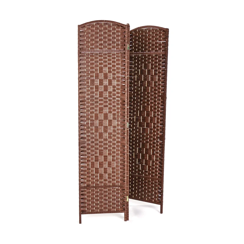RAUMTEILER "QUINN" | Holz, 168x120cm | Natur Paravent | Farbe: hellbraun