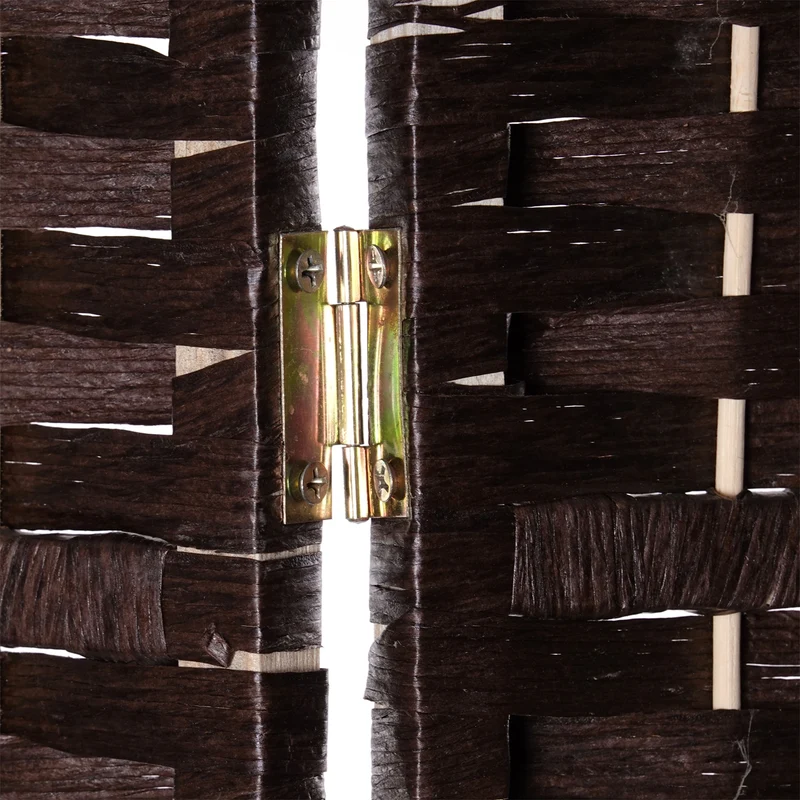 RAUMTEILER "QUINN" | Holz, 168x120cm | Natur Paravent | Farbe: dunkelbraun