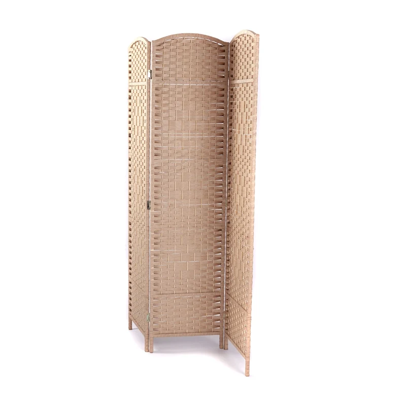 RAUMTEILER "QUINN" | Holz, 168x120cm | Natur Paravent | Farbe: natur