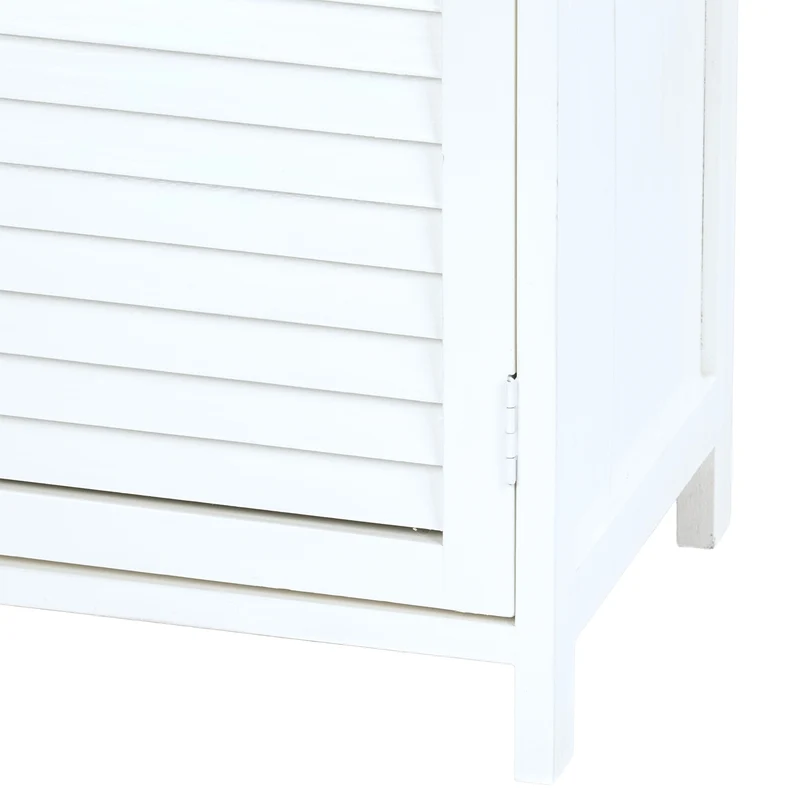 BADSCHRANK "FRITZ" | Mahagoni Holz, 1 Rattan Korb | Bad Kommode