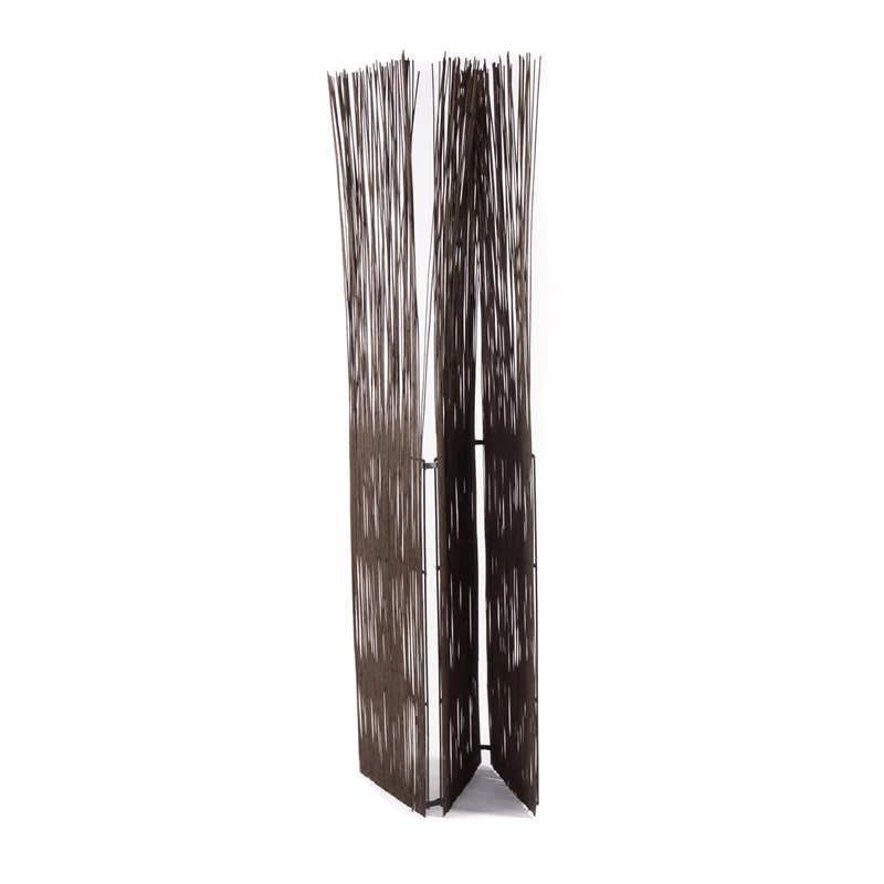 RAUMTEILER "SPIKE" | 170 cm, Weiden | Natur Paravent, Sichtschutz | Farbe: braun