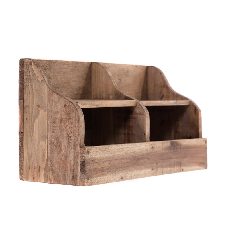 WANDREGAL "STORAGE 40" | Mahagoni Holz, 40 cm | Holzregal