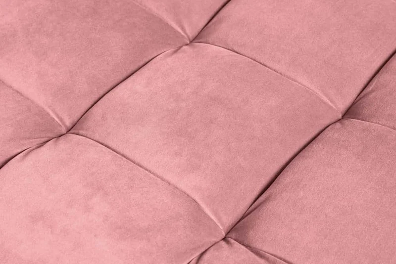 Moderner Hocker COMFORT 80cm alt-rosa Samt Taschenfederkern