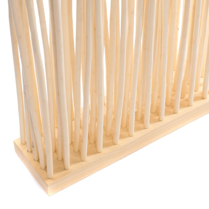 RAUMTEILER "SLIM" | Weide, 170x40cm | Paravent Zweige, Stellwand | Farbe: geblichen
