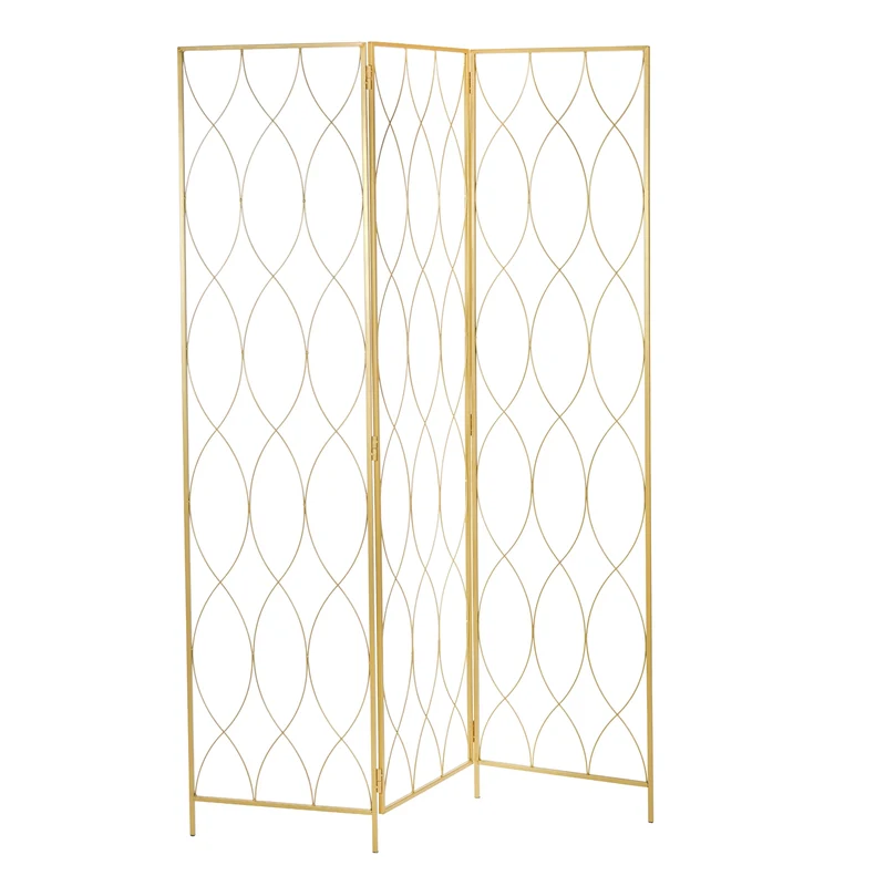 RAUMTEILER "LOUNGE" | Metall, gold, 170x120cm | Paravent