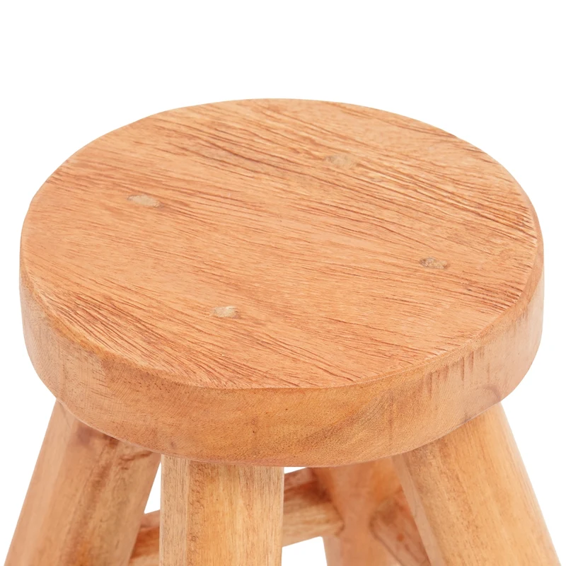 PFLANZEN HOCKER "MALIK" | Mahagoni Holz, 19cm | Kleiner Blumen Schemel