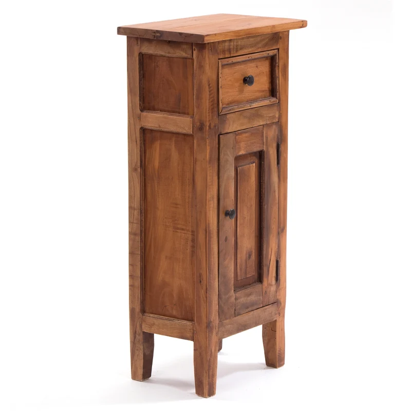 FLURSCHRANK PLANT 80x36cm (HxB) Massivholz | Telefontisch | Farbe: 08 honigfarben gewachst