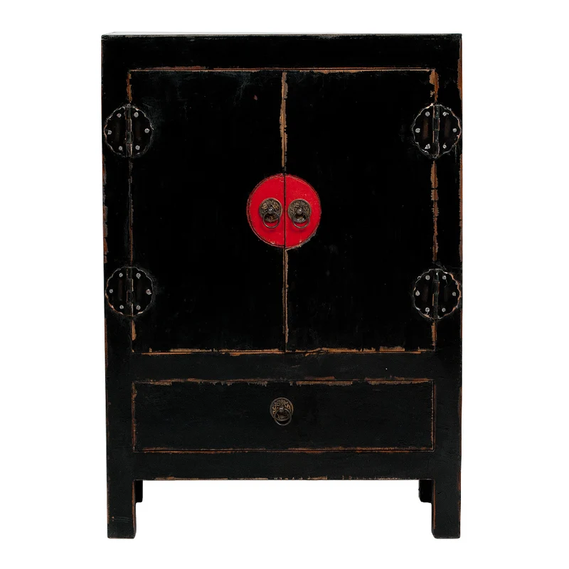 Kommode ASIA-M Shabby Schwarz