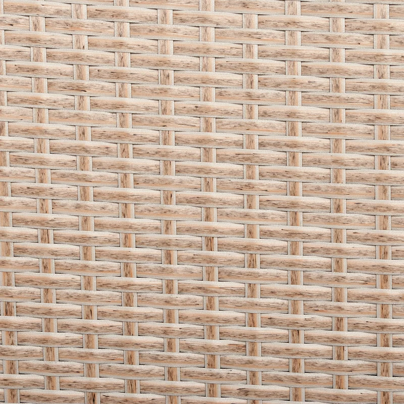 2er-Set Armlehnstuhl SHARON Polyrattan Natural inkl.Kissen