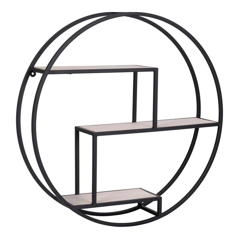 Modernes Regal OSLO Metall+Holz ca. D62cm