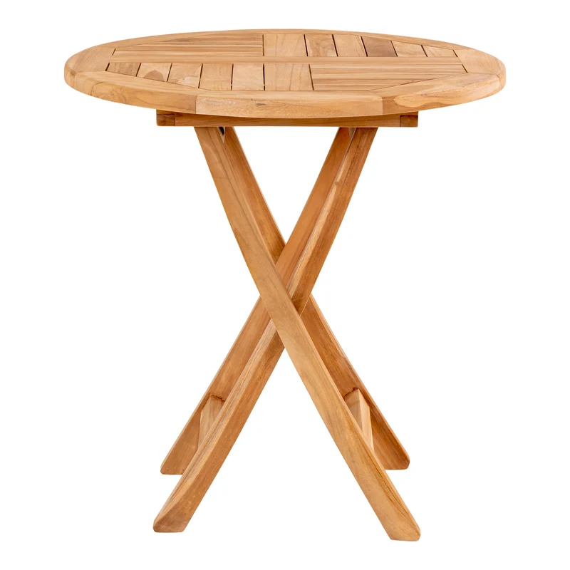 Teak Esstisch KURSI klappbar ca. D70cm