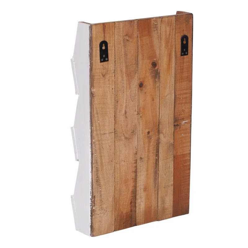 ZEITUNGSREGAL "NEWS 60" | Mahagoni, 60x38x11cm (HxBxT) | Wandregal | Farbe: 06 weiß-landhaus