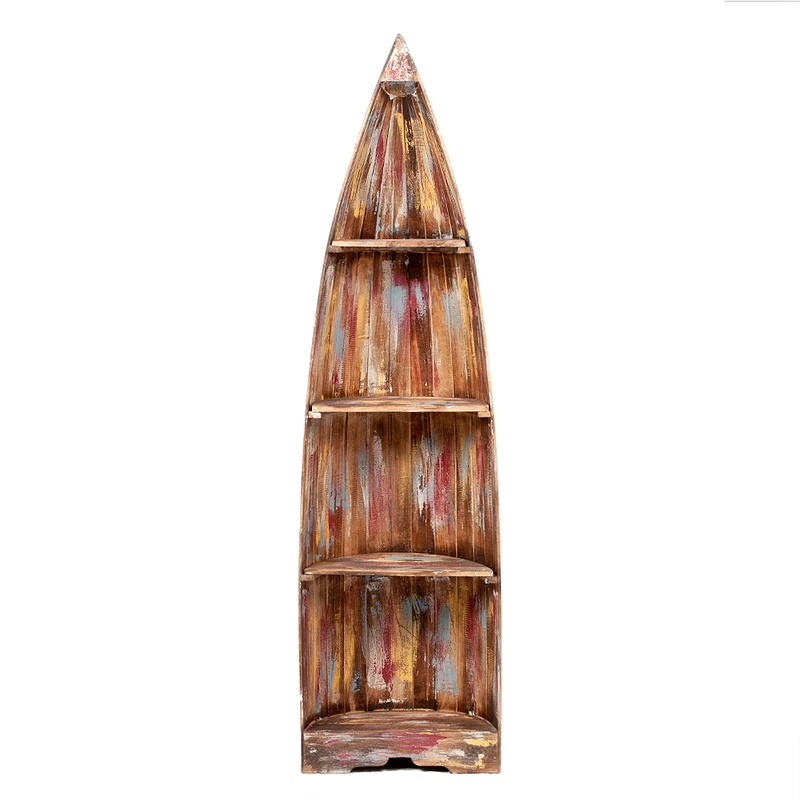 Massivholz Bootsregal BALI Jungle ca. H195cm Bücherregal