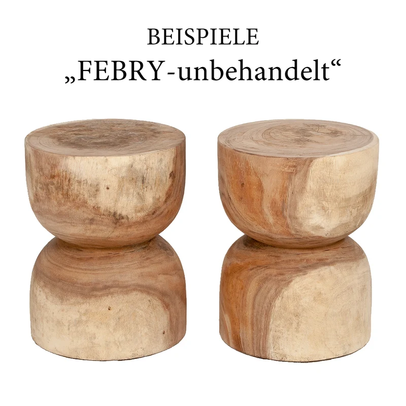 Suar Hocker FEBRY-unbehandelt ca. H45cm