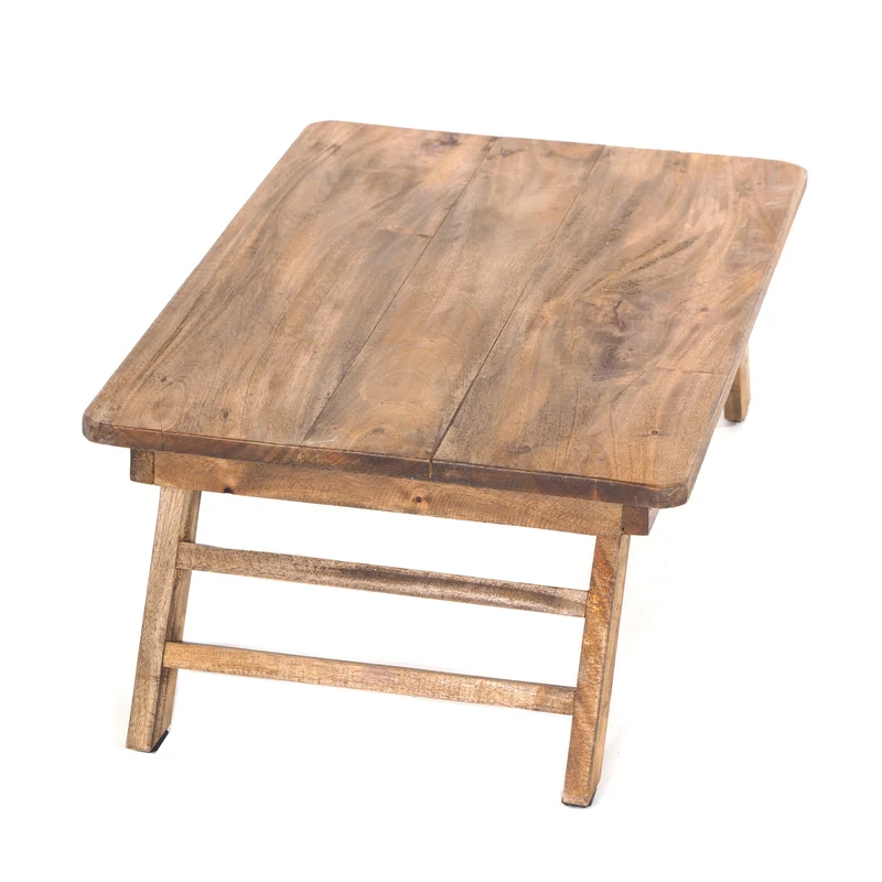 TABLETTTISCH "FOLD" | Mahagoni, 60x40 cm | Frühstückstablett | Farbe: 01 natur-vintage