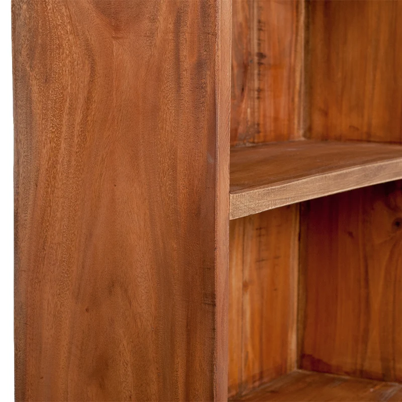 Massivholz Standregal INDO Rustic-Brown 150cm Mahagoni