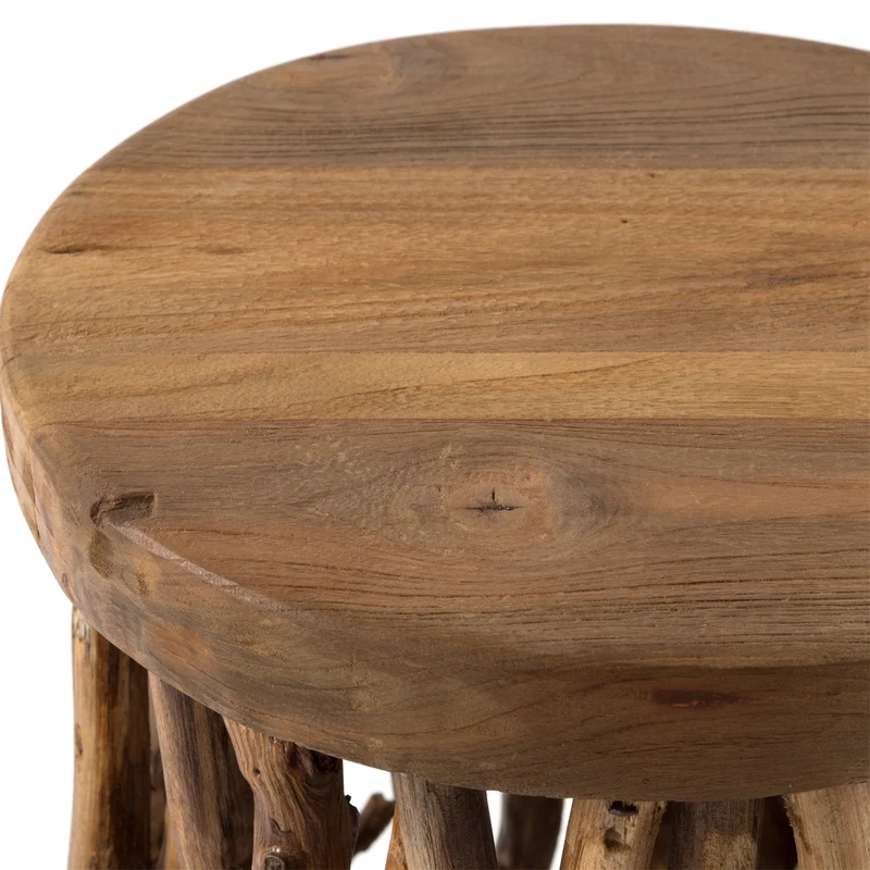 BEISTELLTISCH "WOODS" | Mahagoni | Äste Couchtisch, Holzhocker
