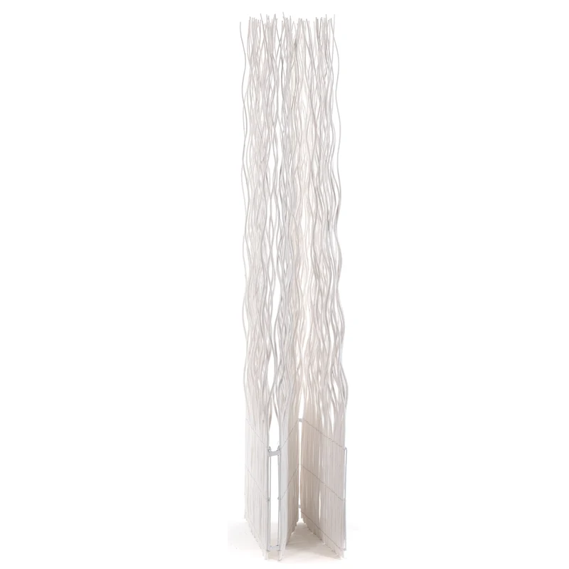 RAUMTEILER "WAVE 3" | Weide, 170x120cm (HxB) | Paravent, Trennwand | Farbe: weiß