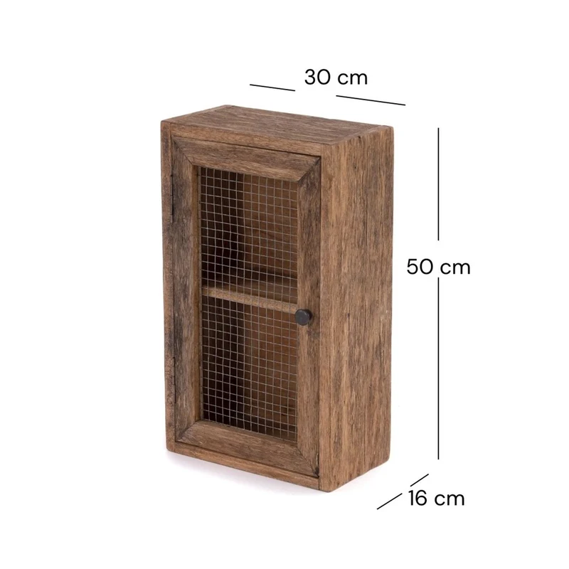 WANDSCHRANK FILO | Teak, Mahagoni | rustikaler Aufbewahrungsschrank