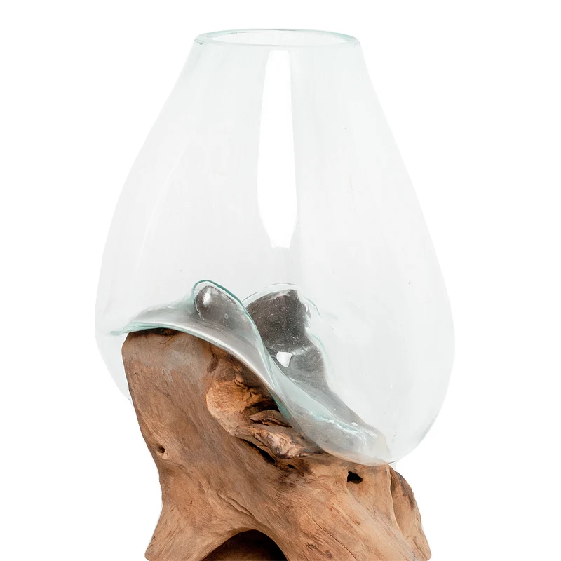 Aussergewöhnliches Deko-Objekt DROP-UNO ca. H70cm Teak Unikat