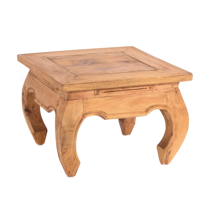OPIUMTISCH "EAST 50" | 50x50x35cm, Mahagoni | Beistelltisch | Farbe: 08 honigfarben gewachst