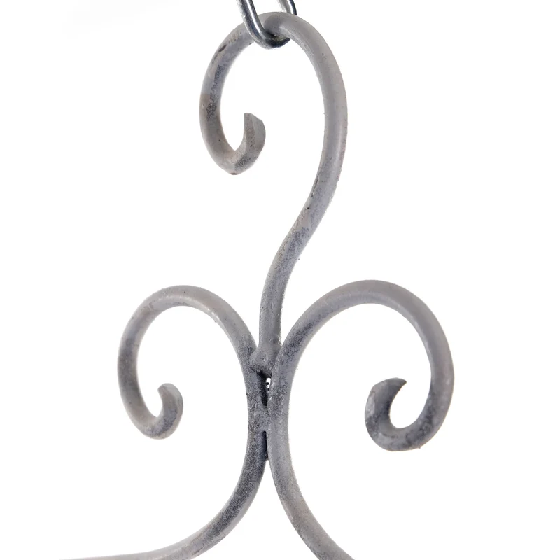 Kleiderbügel 6er Set "AMELIE" | Metall, weiß, 41 cm | Kleiderhaken