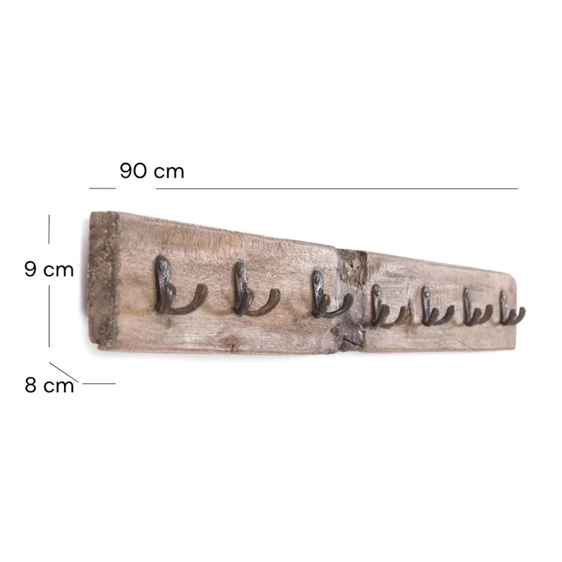 WANDGARDEROBE "CASA" | 90 cm, Mahagoni | Hakenleiste